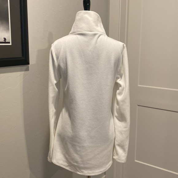 Ladies size small, off white fleece tunic top. - Picture 3 of 5